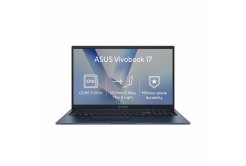 ASUS Vivobook 17/X1704VA-AU986Z/3-100U/17,3"/FHD/8GB/512GB/Intel int/operációs rendszer nélkül/Kék/2R