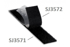3M Hook & Loop™ SJ3572, černý, háčky 25 mm - metráž (1dm=10cm)