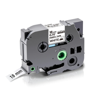 Brother TZe-FA241, 18mm x 3m, fekete nyomtatás / fehér alapon, vasalható, utángyártott szalag