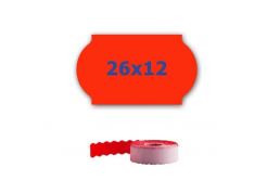 Árcímkék fogók címkézéséhez, 26mm x 12mm, 900db, piros jelzés