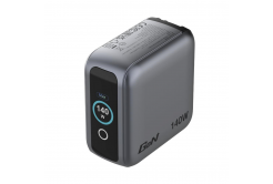 VERBATIM Mini GaN Nabíječka s displejem 140W, 3xUSB-C, 1xUSB-A, šedá