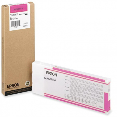 Epson T606300 bíborvörös (vivid magenta) eredeti tintapatron