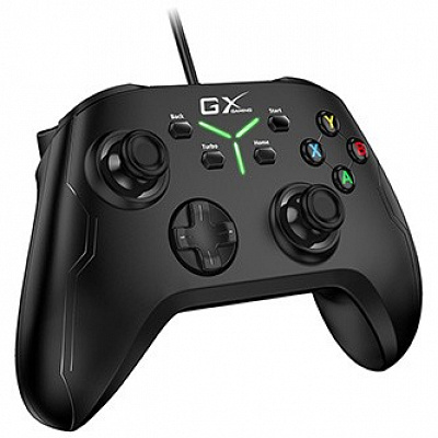 Gamepad Genius GX Gaming MaxFire GX-21UV, 18 gomb, USB/PS3/PS4, fekete
