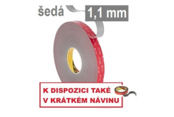 3M VHB™ GPH-110GF Oboustranně silně lepicí páska, tl. 1,1 mm 12 mm x 33 m
