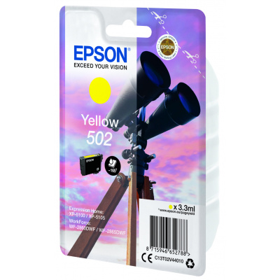 Epson 502 C13T02V44020 sárga (yellow) eredeti tintapatron, eladás
