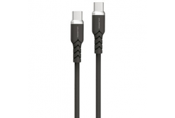 Powerton ENERGY DARK EDITION USB-C kábel, 100 W, 1 m, szilikon, fekete