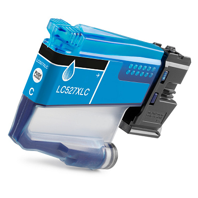 Brother LC-527XL C cián (cyan) kompatibilis tintapatron