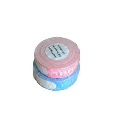 Brother PT-W217PK, 30mm x 217mm, 100db, fekete nyomtatás / rózsaszínű alapon, utángyártott címketekercs - karszalag, utángyártott szalag
