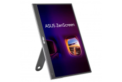 ASUS ZenScreen MQ16AHE 90LM07SV-B02170 Monitor, 15,6", OLED, FHD, 60Hz, 1ms, szürke, 3R