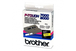 Brother TX-621, 9mm x 15m, fekete nyomtatás / sárga alapon, eredeti szalag