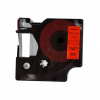 Dymo 53717, S0720970, 24mm x 7m, fekete nyomtatás / piros alapon, kompatibilis szalag 