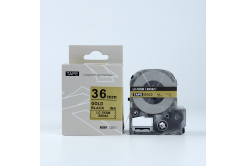 Epson LK-SM36ZW, 36mm x 9m, fekete nyomtatás / arany alapon, utángyártott szalag