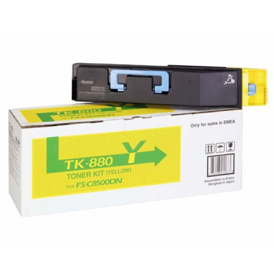 Kyocera Mita TK-880Y sárga (yellow) eredeti toner