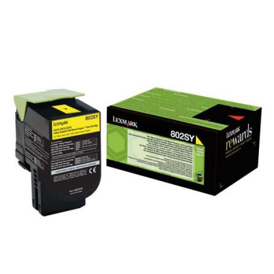 Lexmark 80C2SY0 sárga (yellow) eredeti toner