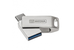 MyMedia MyDual USB 3.2 Gen 1, USB 3.2 Gen 1, 32GB, 69269, stříbrný, 69269, USB A / USB C, s otočnou krytkou