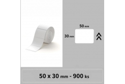 Niimbot 1EA01204102, 50x30mm, 900db, fehér önragasztó címkék