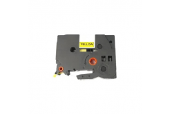 Brother FLE-6511 / FLC-62511, 45 x 21 mm, 72 db, fekete nyomtatás / sárga alapon, kompatibilis szalag