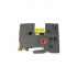Brother FLE-6511 / FLC-62511, 21 x 45 mm, 72 db, fekete nyomtatás / sárga alapon, kompatibilis szalag