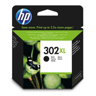 HP 302XL F6U68AE fekete (black) eredeti tintapatron
