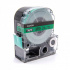 Epson LK-6GBP, SC24GW, 24mm x 9m, fekete nyomtatás / zöld alapon, kompatibilis szalag