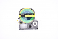 Epson LK-4YBA3 / SU35Y, 3mm x 2,5m, fekete nyomtatás / sárga alapon, zsugorodó kompatibilis szalag