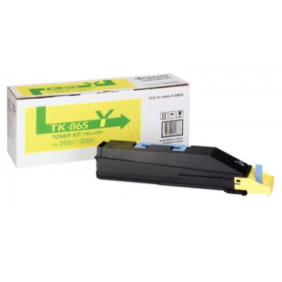 Kyocera Mita TK-865Y sárga (yellow) eredeti toner