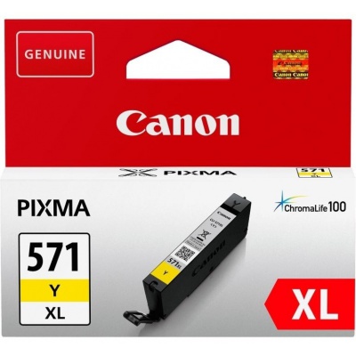 Canon CLI-571Y XL sárga (yellow) eredeti tintapatron