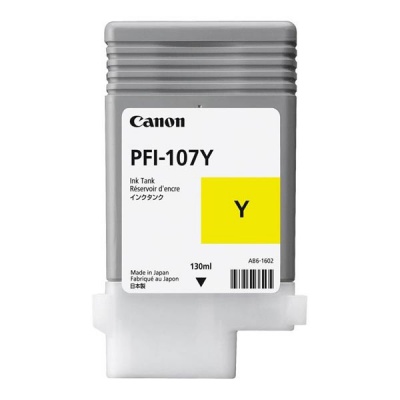 Canon PFI-107Y, 6708B001 sárga (yellow) eredeti tintapatron