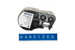 Brady M4C-750-595-BL-WT / 170824, 19.05 mm x 7.62 m, vinil, fehér nyomtatás / kék alapon