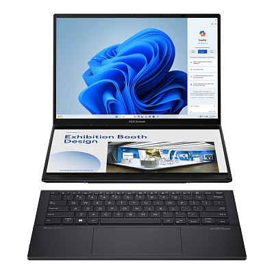 ASUS Zenbook Duo 14 OLED/UX8406CA-OLED304WZ/U9-285H/14"/WUXGA/T/32GB/1TB/Intel int/W11H/Szürke/2R