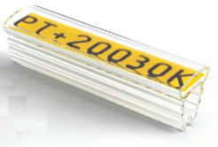 Partex PT+10018A návlečka 18 mm, 200db, (2,5 5,0 mm), PT průsvitné pouzdro na štítky