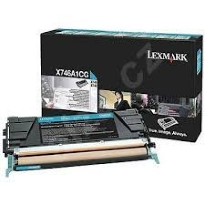Lexmark X746A1CG cián (cyan) eredeti toner