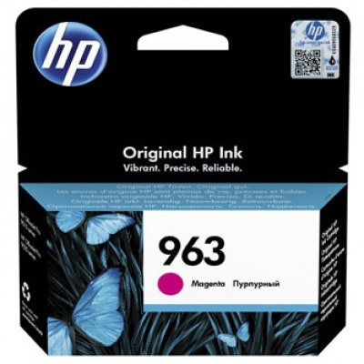 HP eredeti tintapatron 3JA24AE#301, HP 963, magenta, blistr, 700 oldal, 10.77ml, HP Officejet Pro 9010, 9012, 9014, 9015, 9016, 9019/P