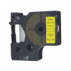 Dymo 43618, S0720790, 6mm x 7m, fekete nyomtatás / sárga alapon, kompatibilis szalag 