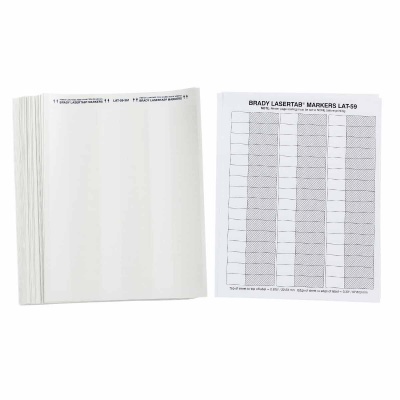 Brady LAT-59-361-2.5 / 089404, LaserTab Laser Printable Labels, 15.24 mm x 66.04 mm