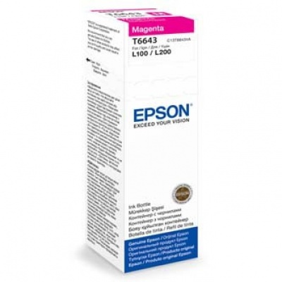 Epson T66434A bíborvörös (magenta) eredeti tintapatron