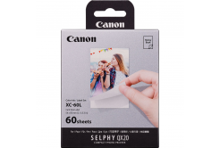 Canon XC-60L 6756C001, 60 db, termikus szublimációs, fehér, öntapadó fotópapír + tintasugaras film