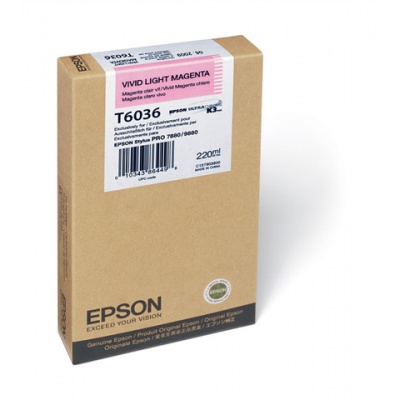 Epson C13T603600 világos bíborvörös (light vivid magenta) eredeti tintapatron