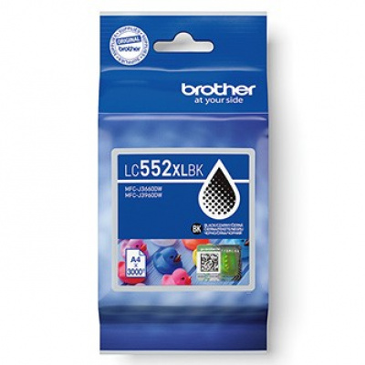 Brother LC-552XLBK fekete (black) eredeti tintapatron