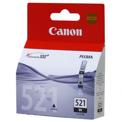 Canon CLI-521BK, 2933B001 fekete (black) eredeti tintapatron