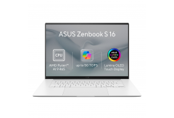 ASUS Zenbook S 16 OLED/UM5606GA-OLED528X/AI9-465/16"/2880x1800/T/32GB/1TB/AMD int/W11P/Fehér/2R