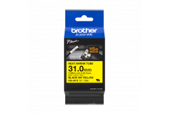 Brother HSe-661E, 31 mm x 1.5 m , černý tisk / žlutý podklad , originální páska