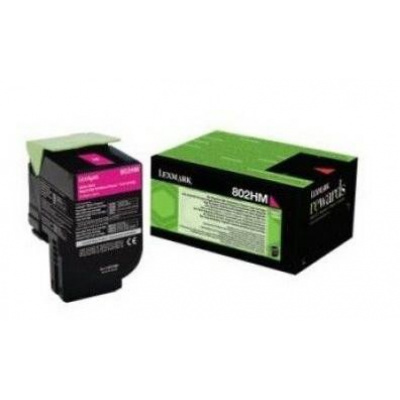 Lexmark 80C2HME bíborvörös (magenta) eredeti toner
