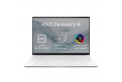 ASUS Zenbook S 14 OLED/UX5406SA-OLED701X/U7-258V/14"/2880x1800/T/32GB/512GB/Intel int/W11P/Fehér/2R