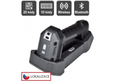 Virtuos EHE0018 CCD 2D ipari vezeték nélküli vonalkódolvasó HW-857, USB, sötétszürke
