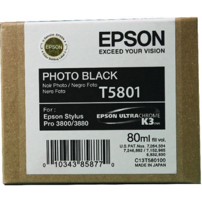 Epson T5801 foto fekete (photo black) eredeti tintapatron
