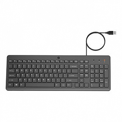 HP 150 CZ/SK billentyűzet wired (USB) CZ/SK, fekete
