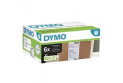 Dymo 2128307, 159mm x 104mm, nagy, fehér, eredeti papírcímkék, 6 x 220 db
