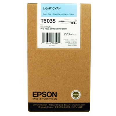 Epson C13T603500 világos cián (light cyan) eredeti tintapatron