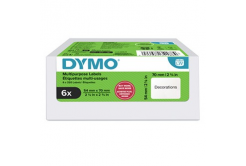 Dymo 2234188, 70mm x 54mm, diszkettekre, fehér, eredeti papírcímkék, 6 x 320 db